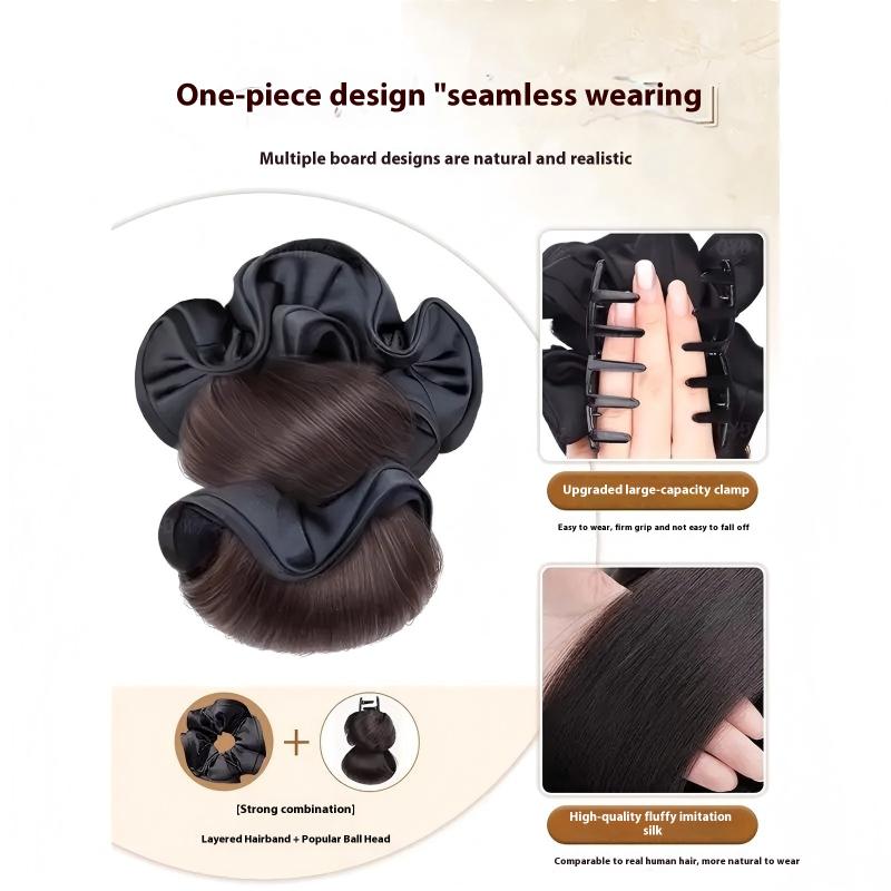 Claw Clip Messy Bun Hair Piece - Mühelose Hochsteckfrisur, synthetische Klaue, unordentlicher Haarknoten