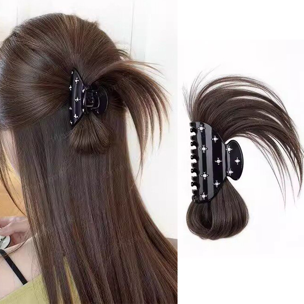 Claw Clip Messy Bun Hair Piece - Flauschiger Messy Bun Haarknoten mit Klammer,