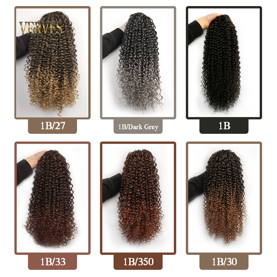 VERVES Synthetischer Kordelzug – Drawstring Afro Curly Puff Ponytail Bewertung und Preis