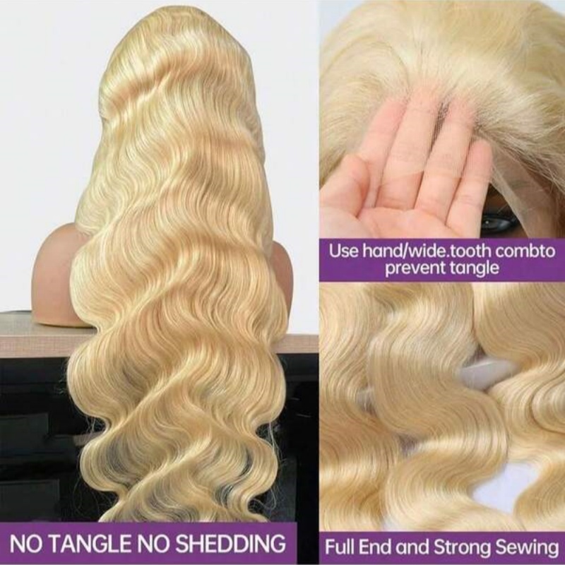 Honigblonde 613-Perücke, gewel – 613 Blonde Body Wave Lace Front Wig Bewertung und Preis