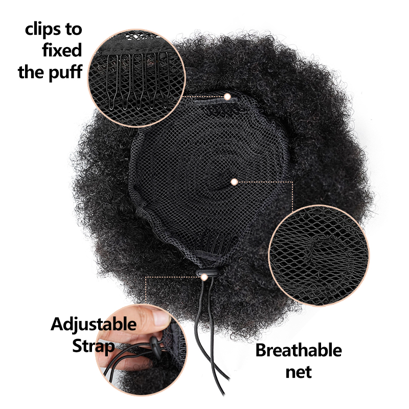 8 Zoll Afro Puff Kordelzug Pfe – Drawstring Afro Curly Puff Ponytail Bewertung und Preis