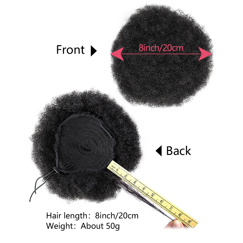 8 Zoll Afro Puff Kordelzug Pfe – Drawstring Afro Curly Puff Ponytail Bewertung und Preis