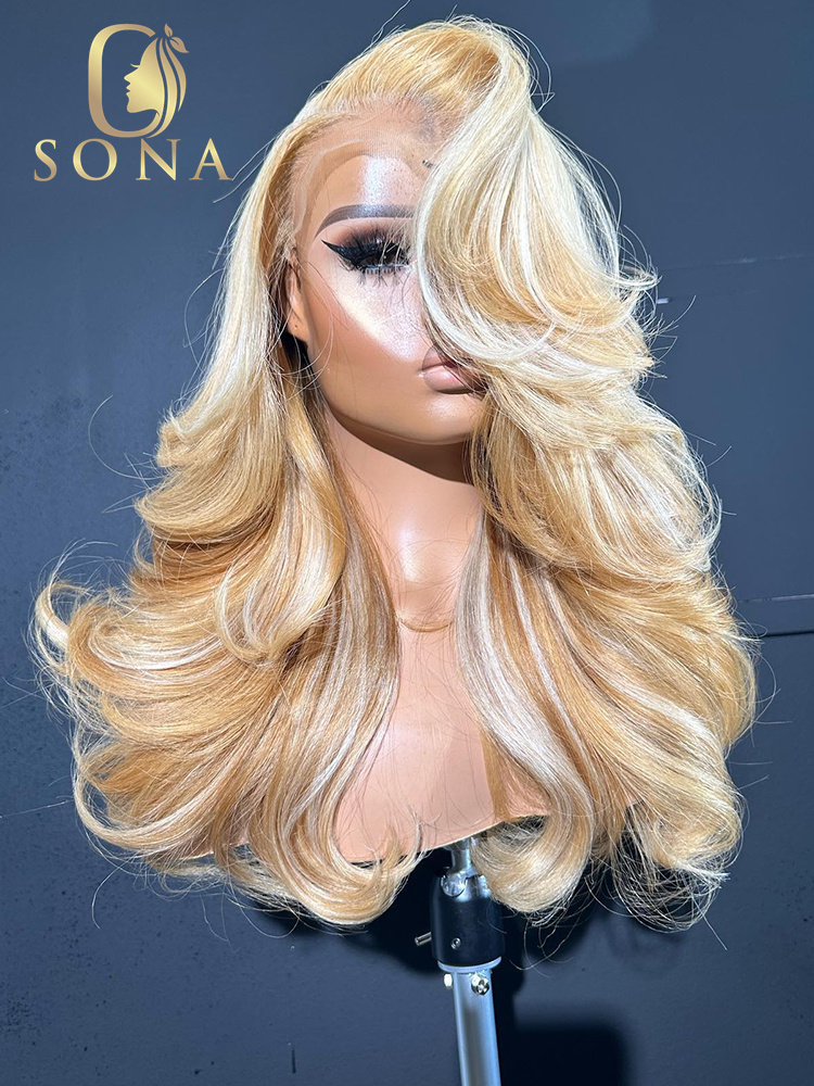 613 #   27 #   Highlight HD La – 613 Blonde Body Wave Lace Front Wig Bewertung und Preis