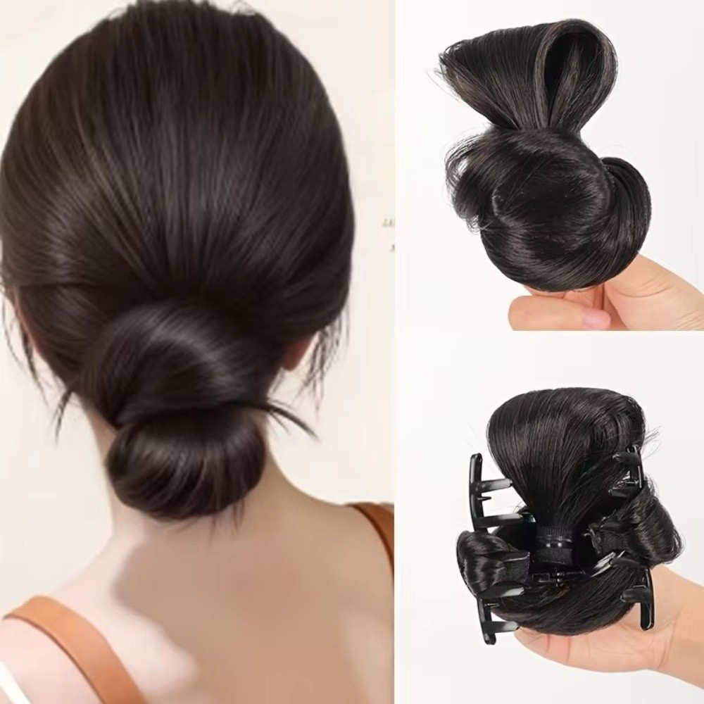 Natürlich synthetische Haarkno – Claw Clip Messy Bun Hair Piece Bewertung und Preis