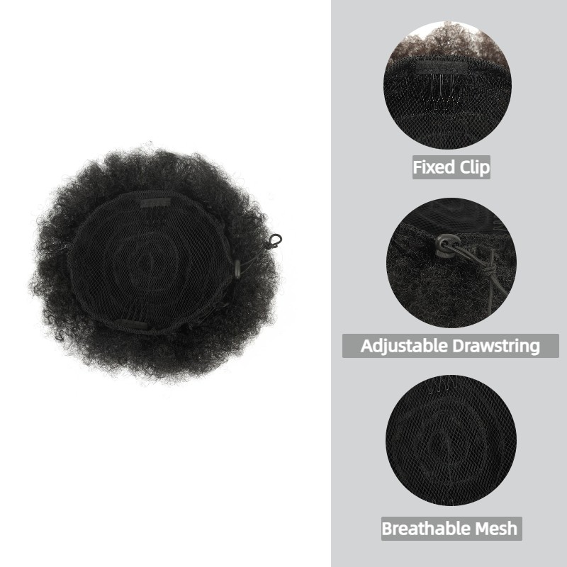 Afro Puff Kordelzug-Pferdeschw – Drawstring Afro Curly Puff Ponytail Bewertung und Preis