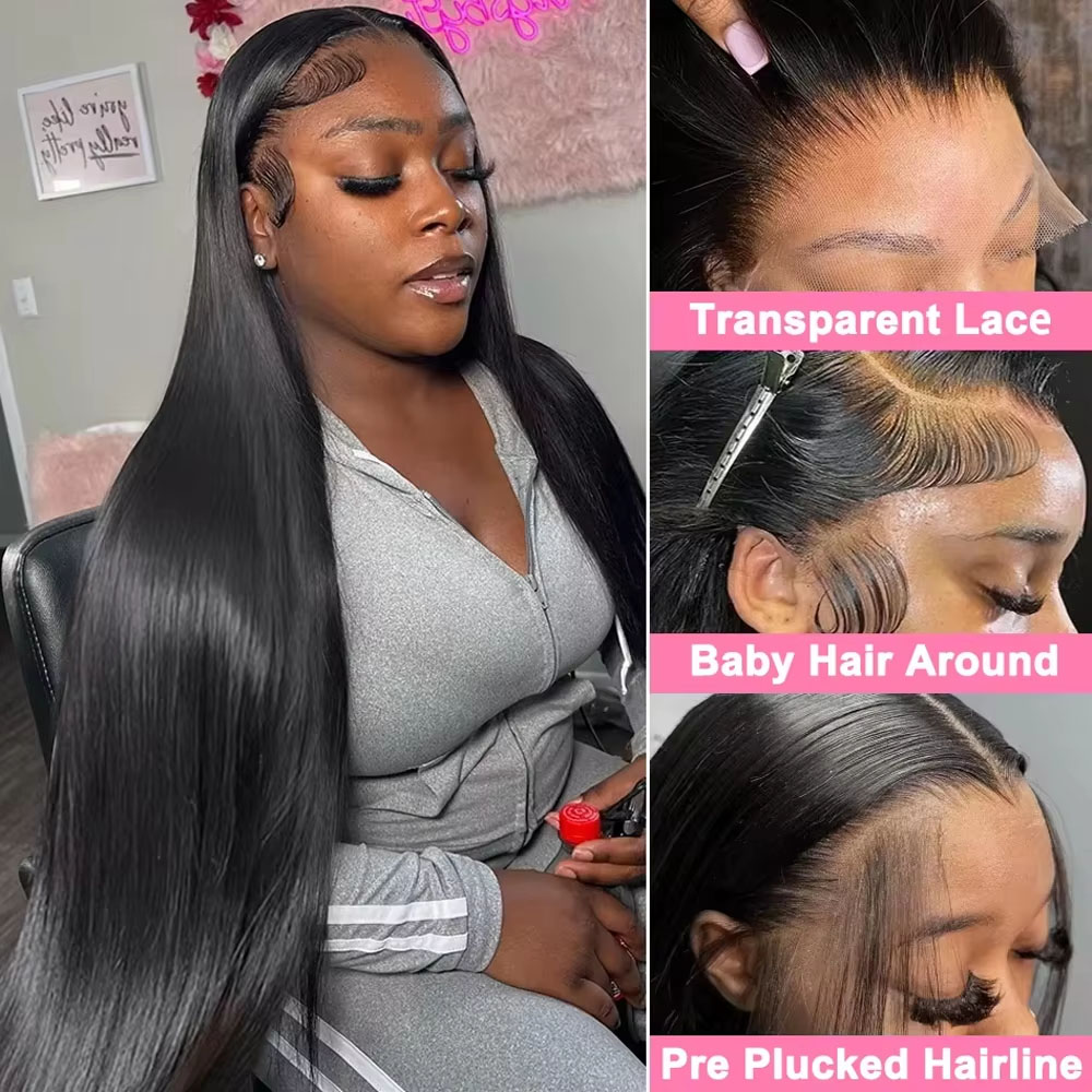 40 Zoll 13x4 Transparente Glat – Hd Lace Frontal Wig Human Hair Pre Plucked Bewertung und Preis