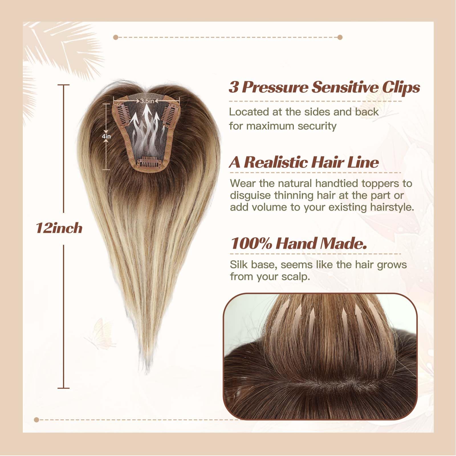 Goldbraune Ombre-Topper aus 10 – Seamless Clip In Hair Extensions Human Hair Bewertung und Preis