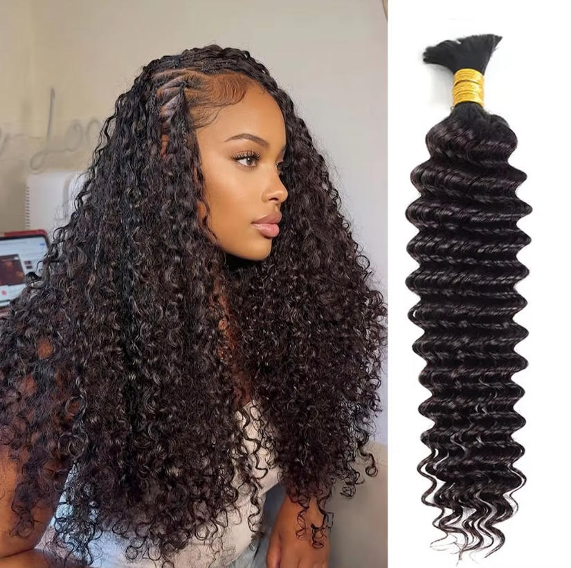 Loses Echthaar in großen Menge – Water Wave Bulk Human Hair For Braiding Bewertung und Preis