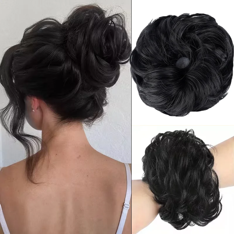 Elegantes Lockenhaarstück mit  – Claw Clip Messy Bun Hair Piece Bewertung und Preis