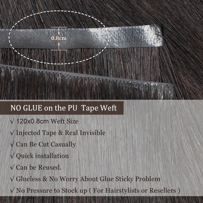 Unsichtbares langes Klebeband, – Invisible Tape In Extensions Real Hair Bewertung und Preis