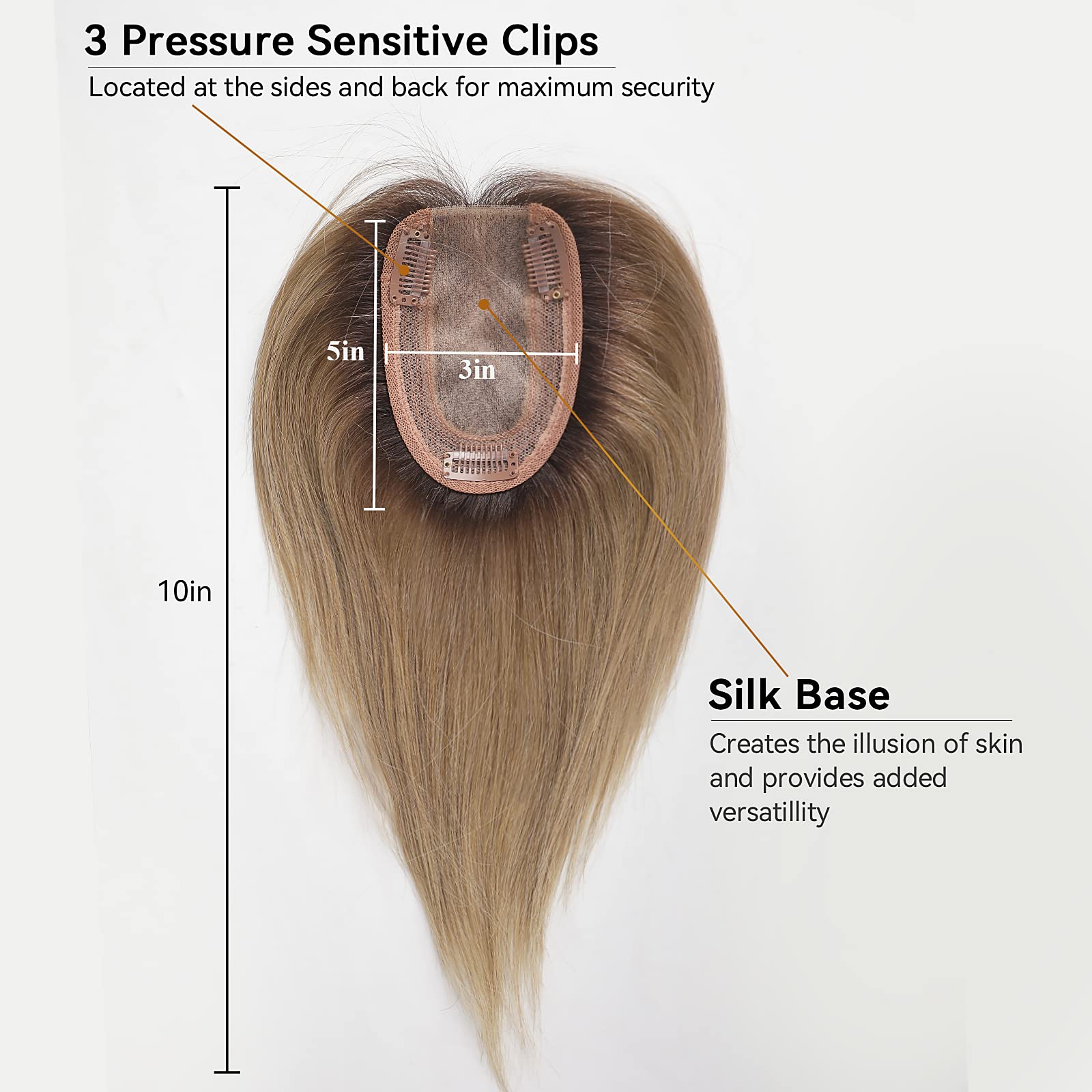 100 % Remy-Echthaar-Topper für – Seamless Clip In Hair Extensions Human Hair Bewertung und Preis