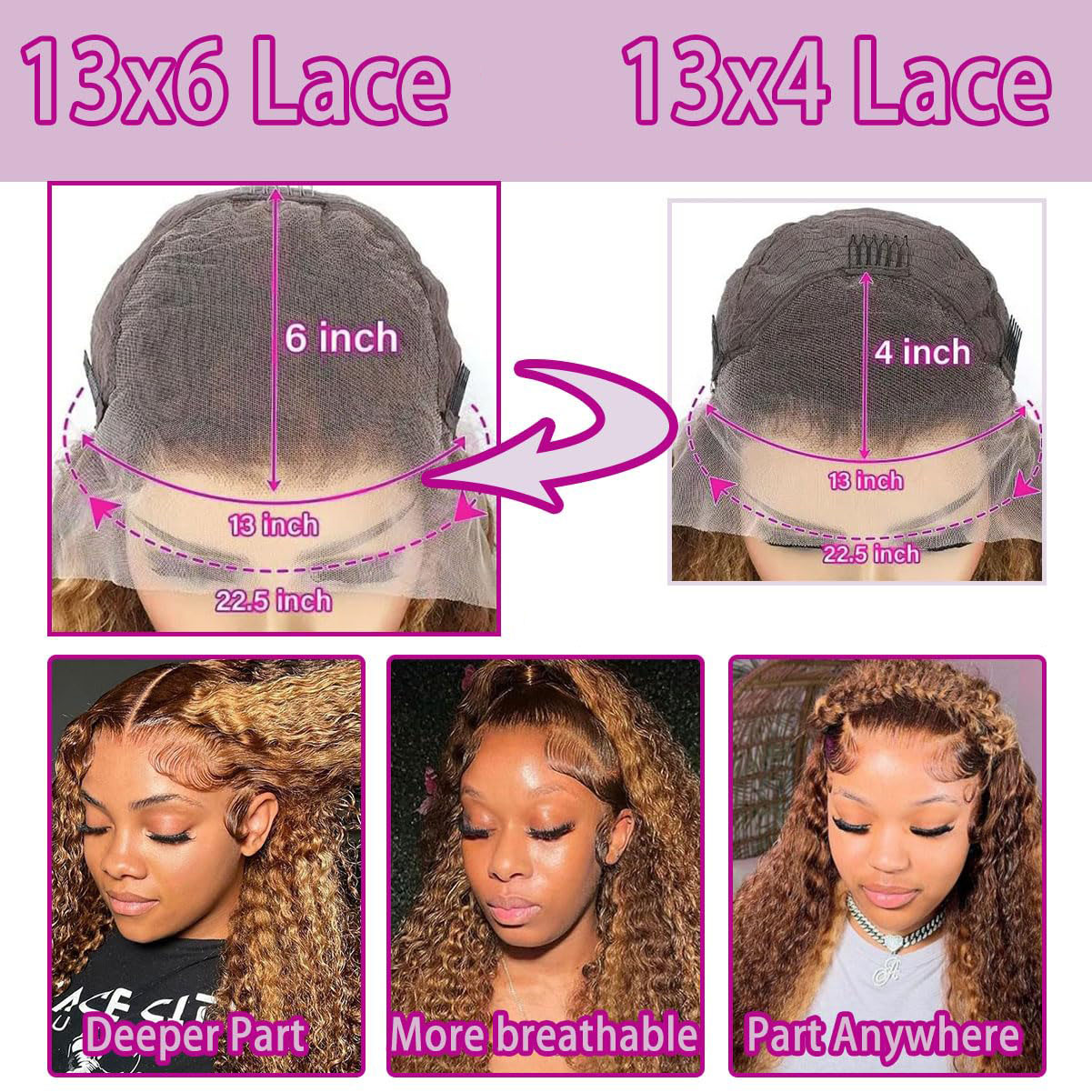 36 Zoll tiefe Welle P4/27 High – Lace Front Wigs Bewertung und Preis