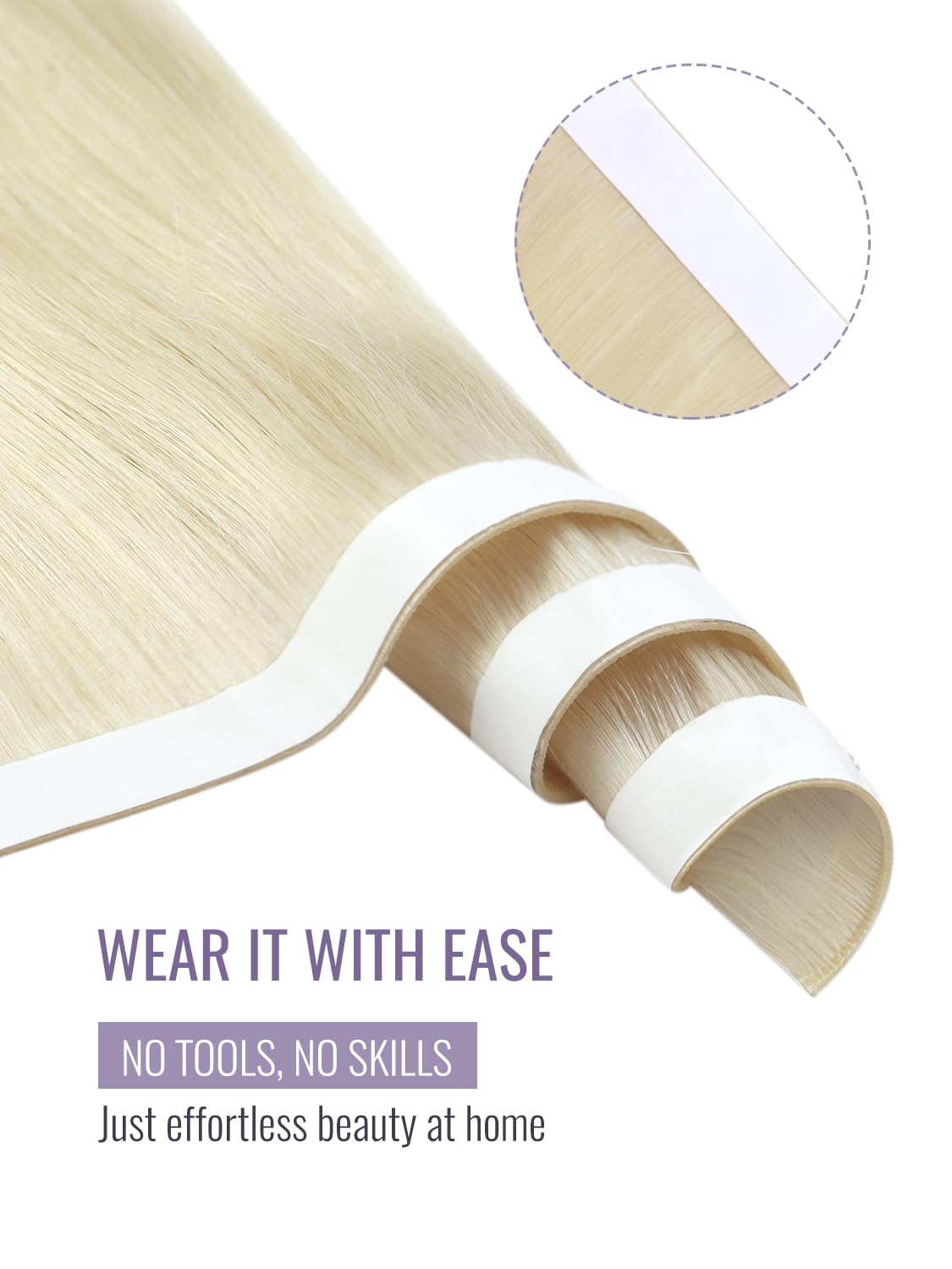 Moresoo Tape in Weft Hair Exte – Invisible Tape In Extensions Real Hair Bewertung und Preis