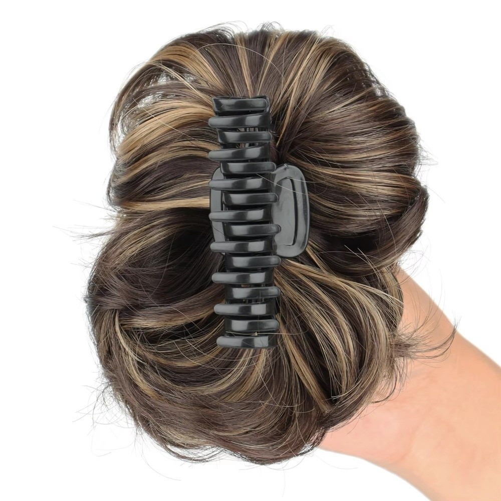 Synthetischer, gewellter Haark – Claw Clip Messy Bun Hair Piece Bewertung und Preis